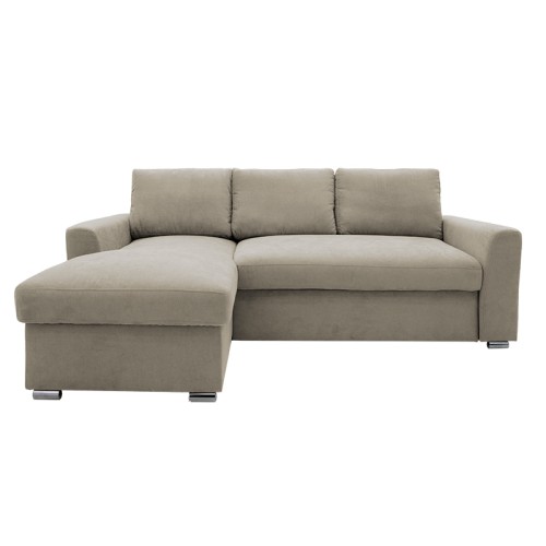 Γωνιακός καναπές-κρεβάτι Art Maison Νάπολη Right - Beige (236x164x88εκ)