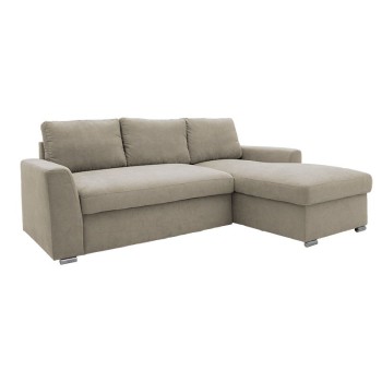 Γωνιακός καναπές κρεβάτι Art Maison Νάπολη Left - Beige (236x164x88εκ)