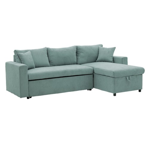 Γωνιακός καναπές κρεβάτι Art Maison Μιλάνο - Green (225x148x81εκ)