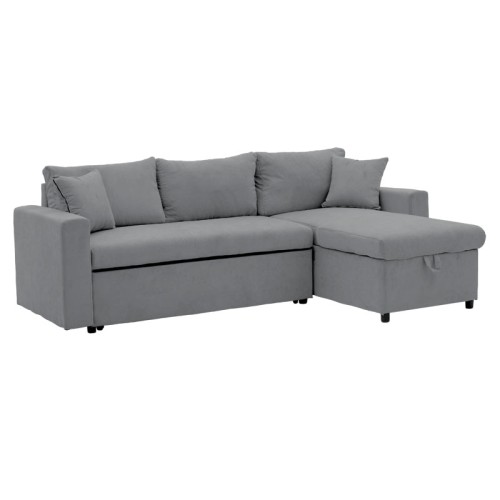 Γωνιακός καναπές κρεβάτι Art Maison Μιλάνο - Gray (225x148x81εκ)