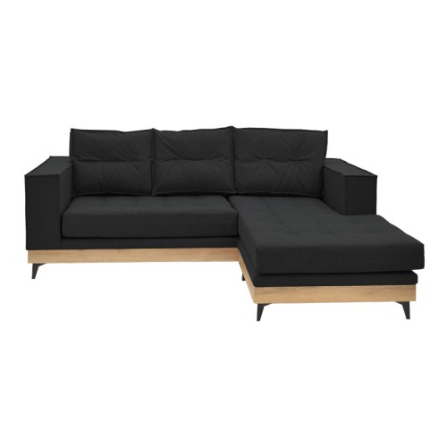 Γωνιακός καναπές αναστρέψιμος Art Maison Λέινι - Black (250x184x100εκ)