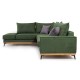 Γωνιακός καναπές δεξιά γωνία Art Maison Italy - Cypress Charcoal (290x235x95εκ)