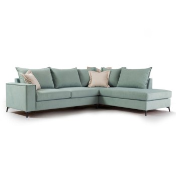 Γωνιακός καναπές αριστερή γωνία Art Maison Asia - Ciel Cream (290x235x90εκ)