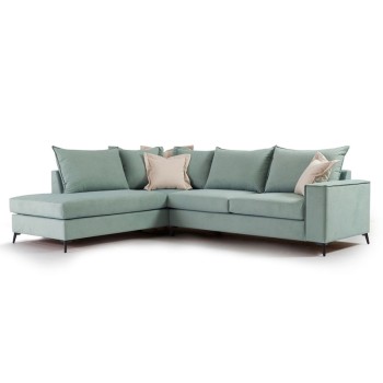 Γωνιακός καναπές δεξιά γωνία Art Maison Asia - Ciel Cream (290x235x90εκ)