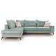 Γωνιακός καναπές δεξιά γωνία Art Maison Italy - Ciel Cream (290x235x95εκ)