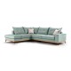Γωνιακός καναπές δεξιά γωνία Art Maison Italy - Ciel Cream (290x235x95εκ)