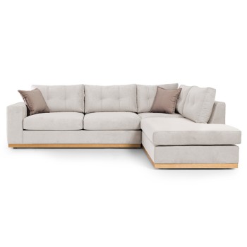 Γωνιακός καναπές αριστερή γωνία Art Maison Australia - Cream Mocca (280x225x90εκ)