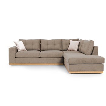 Γωνιακός καναπές αριστερή γωνία Art Maison Australia - Mocca Cream (280x225x90εκ)
