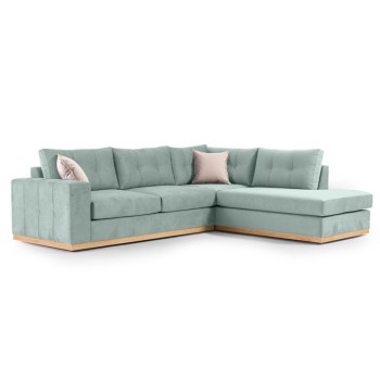 Γωνιακός καναπές αριστερή γωνία Art Maison Australia - Ciel Cream (280x225x90εκ)
