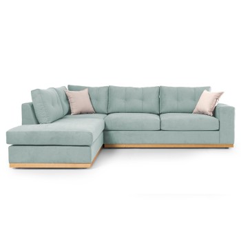 Γωνιακός καναπές δεξιά γωνία Art Maison Australia - Ciel Cream (280x225x90εκ)
