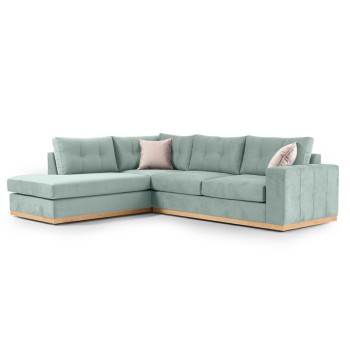 Γωνιακός καναπές δεξιά γωνία Art Maison Australia - Ciel Cream (280x225x90εκ)