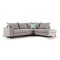 Γωνιακός καναπές αριστερή γωνία Art Maison Asia - Light Gray Ciel (290x235x90εκ)
