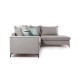 Γωνιακός καναπές δεξιά γωνία Art Maison Asia - Light Gray Ciel (290x235x90εκ)