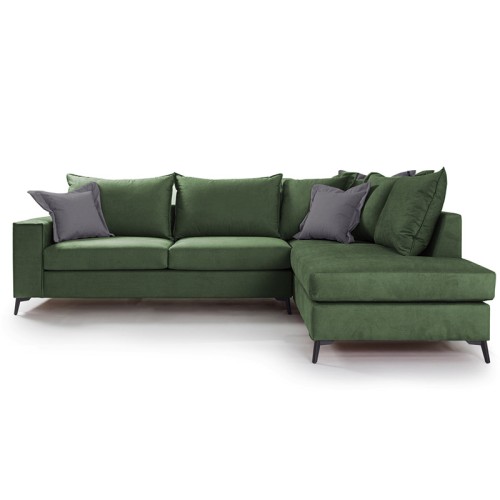 Γωνιακός καναπές αριστερή γωνία Art Maison Asia - Cypress Charcoal (290x235x90εκ)