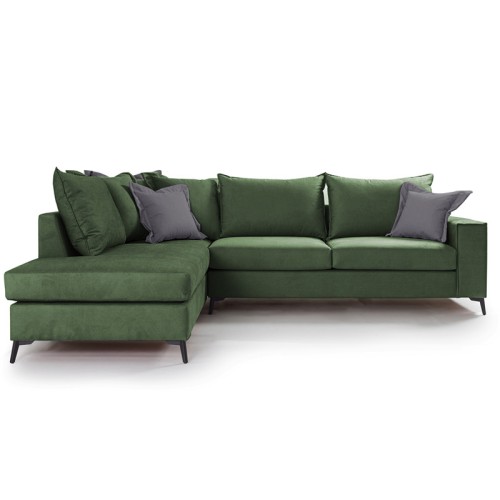 Γωνιακός καναπές δεξιά γωνία Art Maison Asia - Cypress Charcoal (290x235x90εκ)