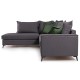 Γωνιακός καναπές δεξιά γωνία Art Maison Asia - Charcoal Cypress (290x235x90εκ)