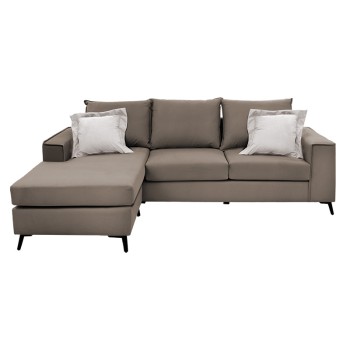 Γωνιακός καναπές αναστρέψιμη γωνία Art Maison Armenia - Mocca Cream (240x165x95εκ)
