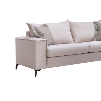 Καναπές Τριθέσιος Art Maison Armenia - Cream Mocca (225x93x100εκ)