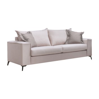 Καναπές Τριθέσιος Art Maison Armenia - Cream Mocca (225x93x100εκ)