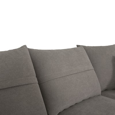 Γωνιακός καναπές δεξιά γωνία Art Maison Marlin γκρι ύφασμα με μαξιλάρια σε απόχρωση ανοιχτό γκρι 275x215x93εκ Γωνιακός καναπές δεξιά γωνία Art Maison Marlin γκρι ύφασμα με μαξιλάρια σε απόχρωση ανοιχτό γκρι 275x215x93εκ