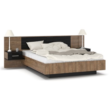 Κρεβάτι Art Maison Umbria - Black Walnut (Για στρώμα 160x200εκ.)