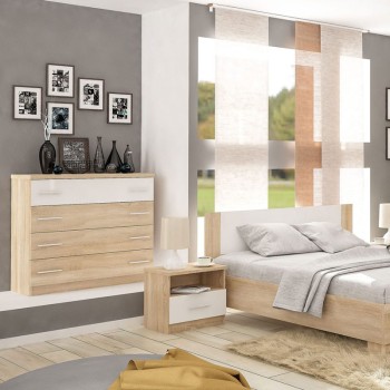 Κομοδίνο Art Maison Τζιαβένο - Natural White (50x37x45.5εκ)