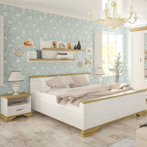 Κρεβάτι διπλό Art Maison Όσολα - White (Για στρώμα 160x200εκ)