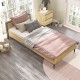 Κρεβάτι Art Maison Ταρβίζιο - Charcoal Oak (Για Στρώμα 90x190εκ)