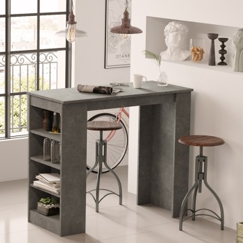Τραπέζι μπαρ Art Maison Venaus - Charcoal Antique (120x51.5x101.5εκ.)