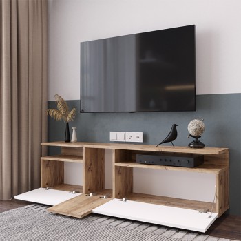 Έπιπλο τηλεόρασης Art Maison Westowood - Natural White (150x29.5x46.3εκ.)