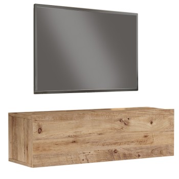 Έπιπλο τηλεόρασης επιτοίχιο Art Maison Manarola - Natural (100x31.5x29.5εκ)