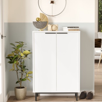 Παπουτσοθήκη 5ραφιών Art Maison Voltorb σε λευκή απόχρωση 72x35.5x105.6εκ