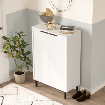 Παπουτσοθήκη 5ραφιών Art Maison Voltorb σε λευκή απόχρωση 72x35.5x105.6εκ