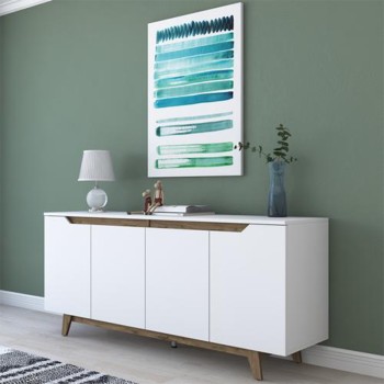 Μπουφές Art Maison Bagheria - White Walnut (180x45x78,5εκ)