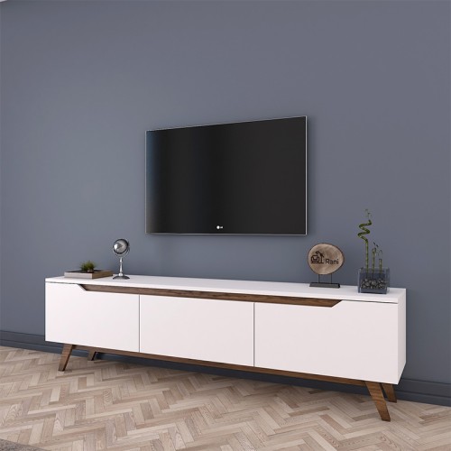 Έπιπλο τηλεόρασης Art Maison Πορντενόνε - White Walnut (180x35x48,5εκ)
