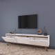 Έπιπλο τηλεόρασης Art Maison Πορντενόνε - White Walnut (180x35x48,5εκ)