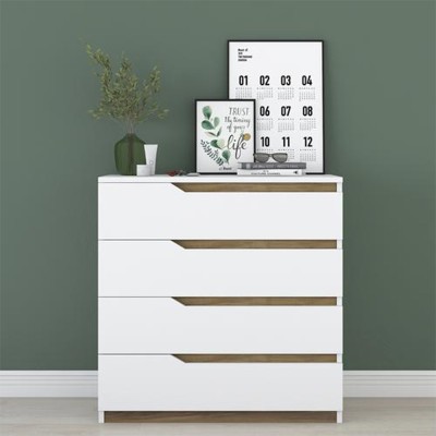Συρταριέρα Art Maison Liguria - Walnut White (80x47x92εκ) Συρταριέρα Art Maison Liguria - Walnut White (80x47x92εκ)