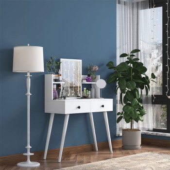 Τουαλέτα κρεβατοκάμαρας Art Maison Elgin - White (90x38.2x111.8εκ.)