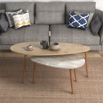 Τραπέζι σαλονιού Art Maison Τζέλα - Natural Beige (116x46x46εκ)