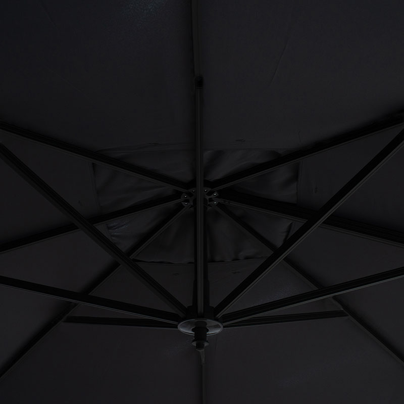 Ομπρέλα κήπου κρεμαστή Art Maison Andali - Charcoal (3x3m)