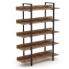Βιβλιοθήκη Art Maison Zerba - Wallnut Black (119x27x185εκ.)