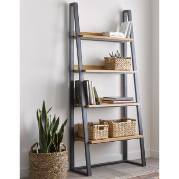 Βιβλιοθήκη Art Maison Zermeghedo - Wallnut Black (75x36x185εκ.) Βιβλιοθήκη Art Maison Zermeghedo - Wallnut Black (75x36x185εκ.)