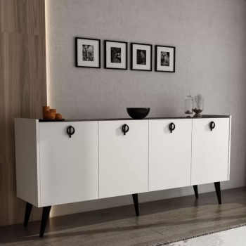 Μπουφές Art Maison Bitonto - White Charcoal (180x40x79εκ.)