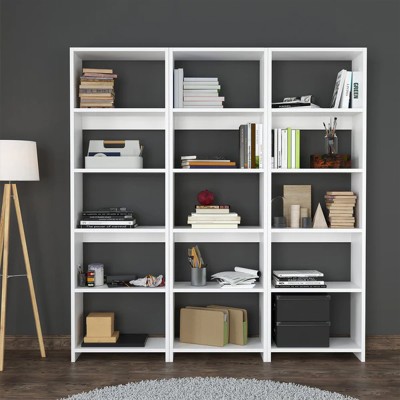 Βιβλιοθήκη Art Maison Pawmi σε λευκή απόχρωση 146x22x123εκ Βιβλιοθήκη Art Maison Pawmi σε λευκή απόχρωση 146x22x123εκ