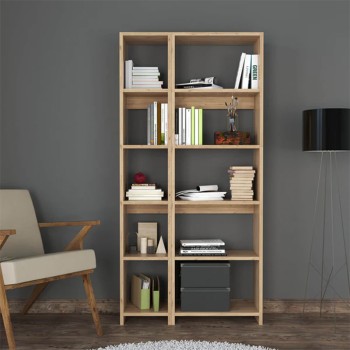 Βιβλιοθήκη Art Maison Pawniard σε oak απόχρωση 77x22x160εκ