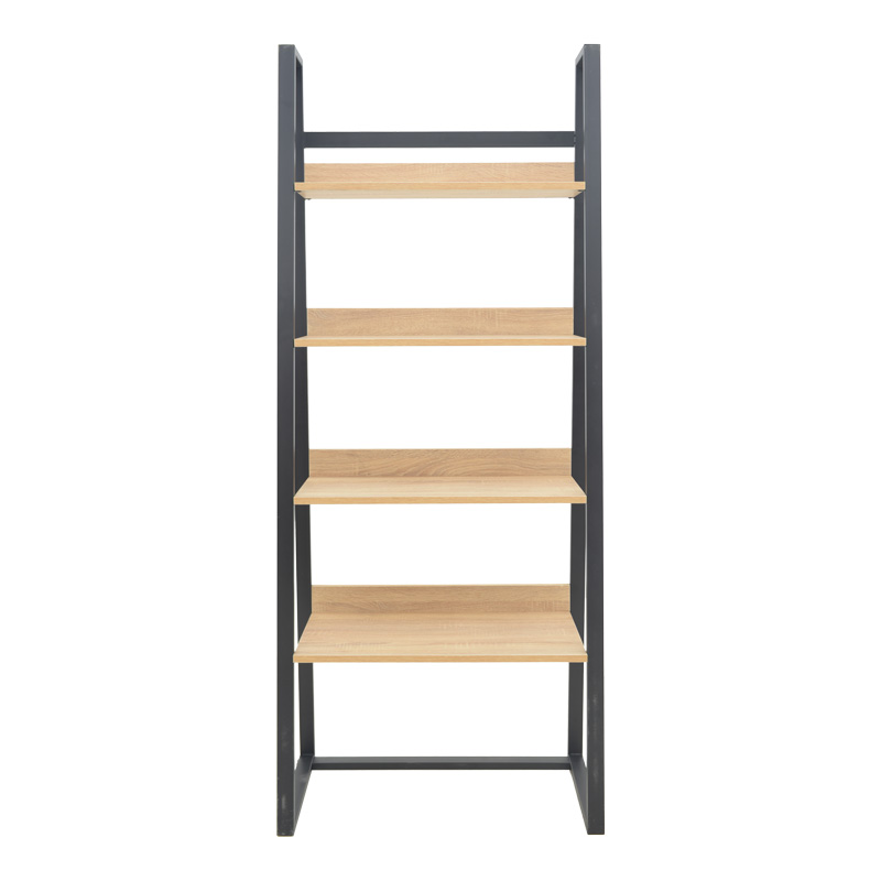 Βιβλιοθήκη Art Maison Manami σε oak-μαύρη απόχρωση 75x36x185εκ Βιβλιοθήκη Art Maison Manami σε oak-μαύρη απόχρωση 75x36x185εκ