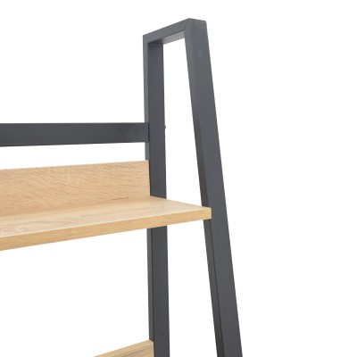 Βιβλιοθήκη Art Maison Manami σε oak-μαύρη απόχρωση 75x36x185εκ Βιβλιοθήκη Art Maison Manami σε oak-μαύρη απόχρωση 75x36x185εκ