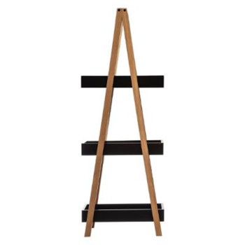 Ραφιέρα επιδαπέδια Art Maison Vinci - Black Natural (30x18x82εκ.)