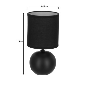 Επιτραπέζιο φωτιστικό Art Maison La Spezia - Black (Φ13x25εκ.)
