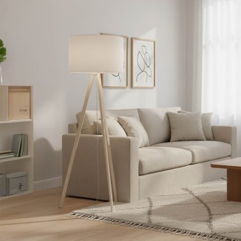 Φωτιστικό δαπέδου Art Maison Civitavecchia - Cream Natural (Φ38x140εκ.)
